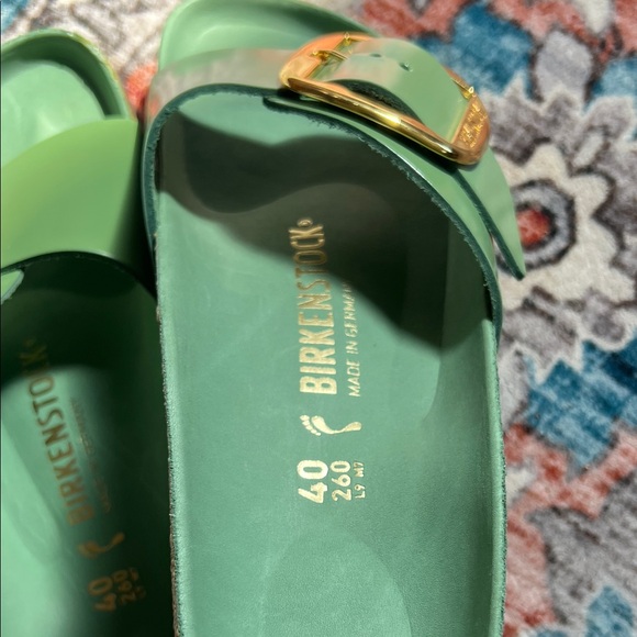 Birkenstock Madrid Big Buckle in Green Tea women’s size 9 - Picture 6 of 6